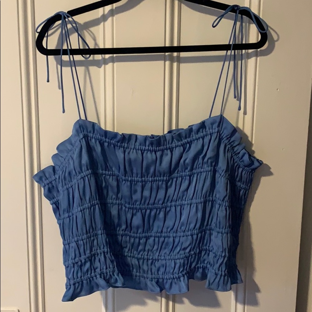Blue Crop Top
